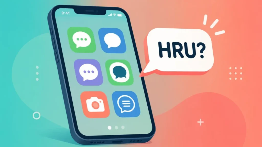 HRU used across texting and social media chat apps