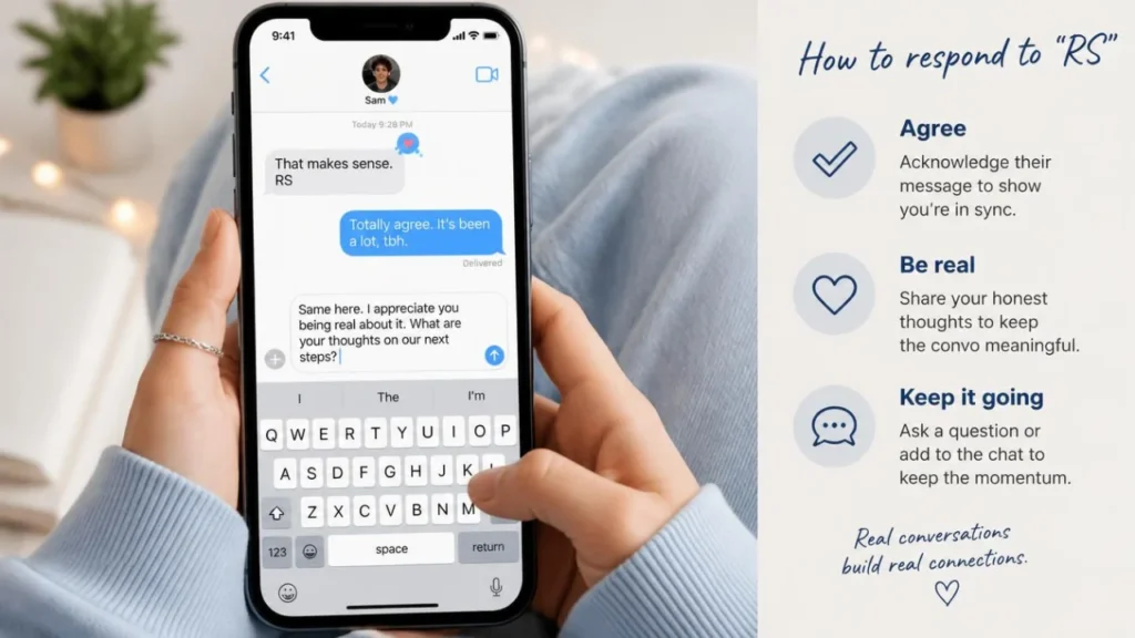 How to reply when someone sends RS in a text message