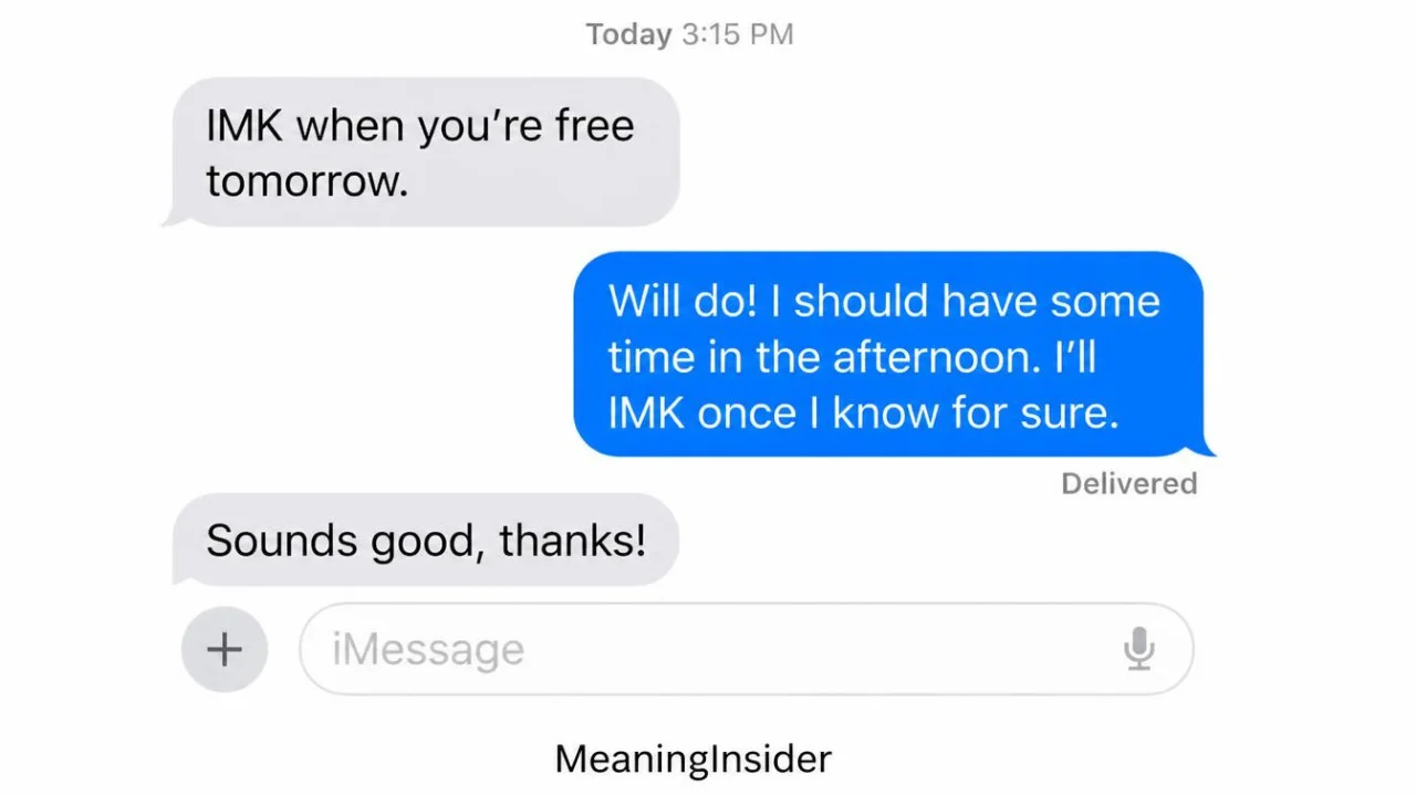 How to respond to an IMK message in a conversation