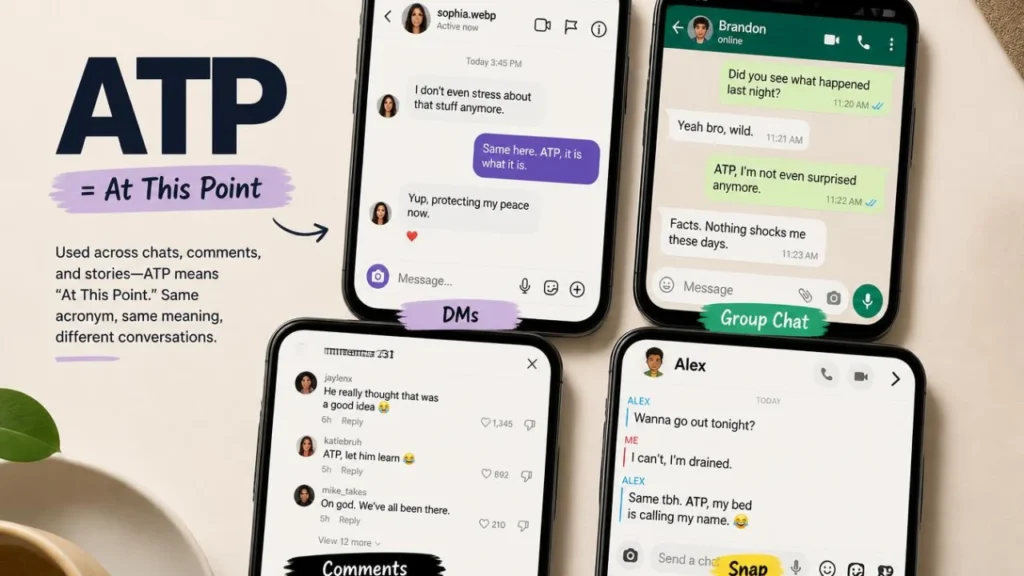 ATP meaning at this point used across social media conversations