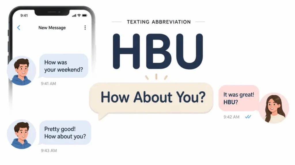HBU stands for How About You in text messages