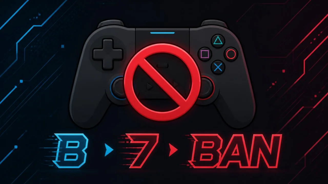 Origin of B7 meaning banned in gaming