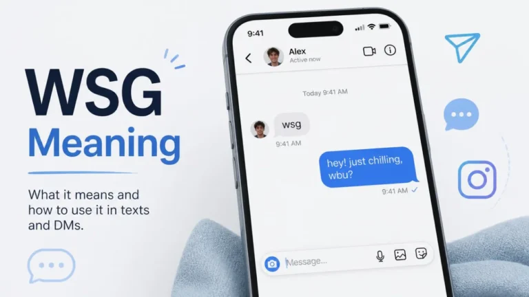 WSG meaning in text and casual texting conversation