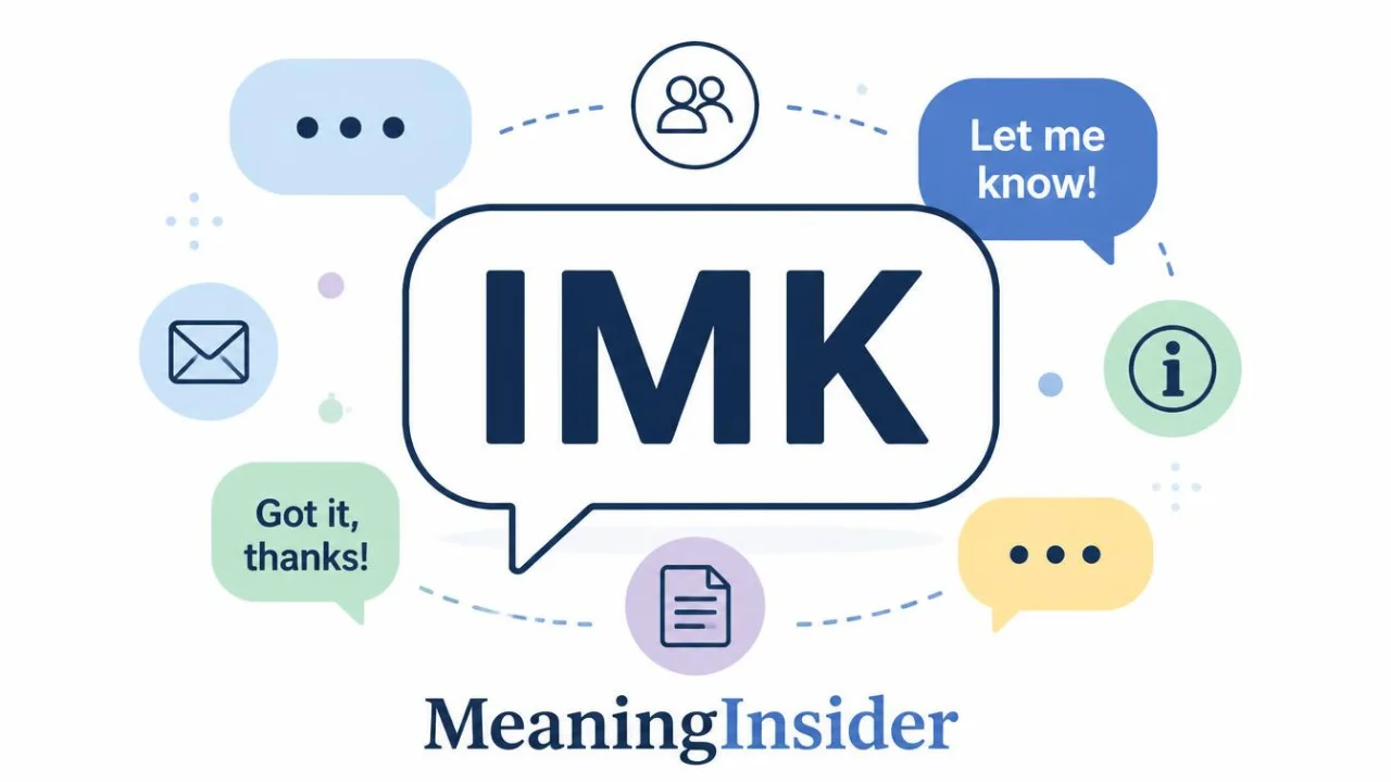 IMK meaning in text and social media