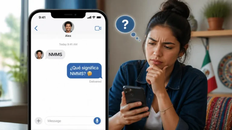 NMMS meaning in text explained in a chat conversation