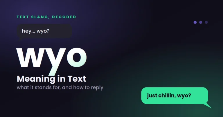 WYO Meaning
