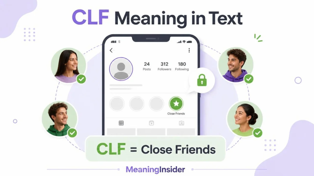 CLF meaning in text and Instagram Close Friends