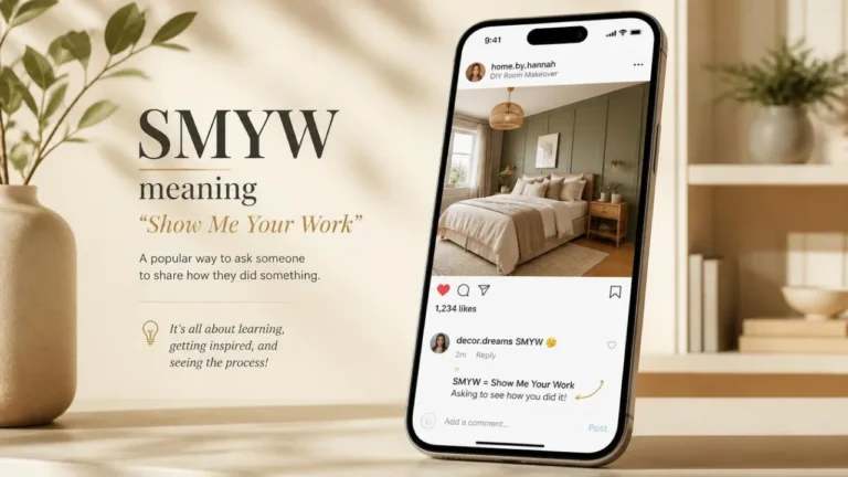 SMYW meaning in text, showing a social media comment asking to see someone's work