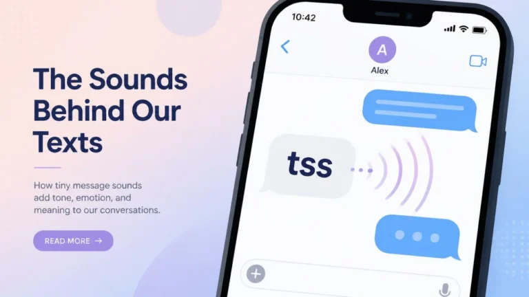 What does tss mean in text — sound behind the slang word
